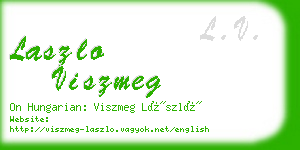 laszlo viszmeg business card